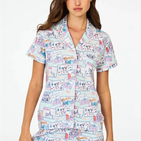 Roller Rabbit Paris Monkey Polo Pajamas - Picture 1 of 1